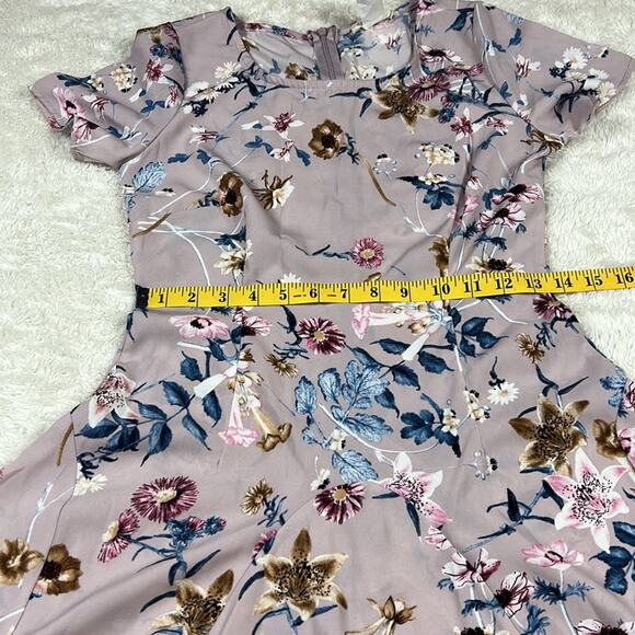 Stevie and Co. fit and flare floral print dress, size small - Picture 6 of 7